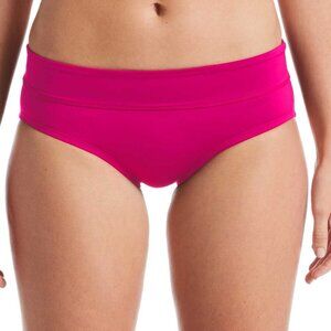 Nike Solid Full Brief Swimsuit Bikini Bottom Fireberry Sz Large